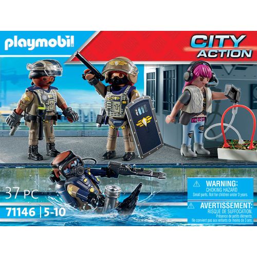 Playmobil City Action 71146 - Equipe Des Forces Spéciales Avec Bandit