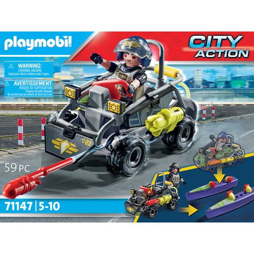 Playmobil City Action 71147 - Quad Transformable De Bandit
