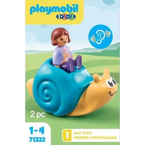 Playmobil 123 71322 - Enfant Avec Escargot À Bascule