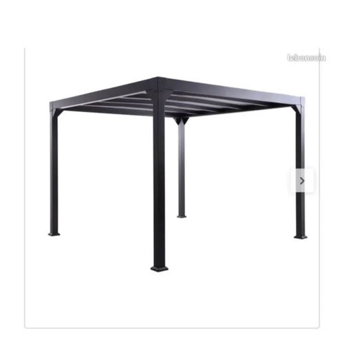 Pergola Autoportante Naterial Borea Aluminium Gris, 7.84 M²