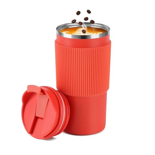 Tasse Thermique, Tasse À Café 450ml, Tasse De Voyage En Acier Inoxydable, Isolée À Double Paroi, Tasse À Café De Voiture