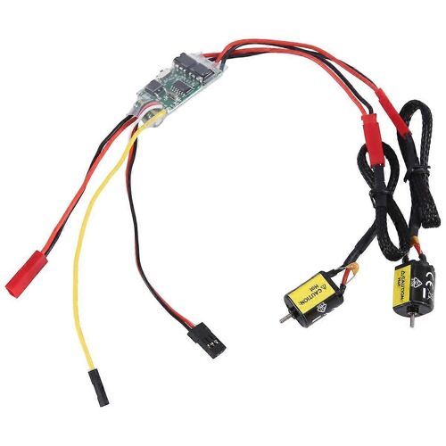 1pc Bidirectionnel Brossé Brossé Esc 2s-3s Lipo 5a Esc Contrôle De Vitesse Avec 2pc 030 88t Brossé Mot