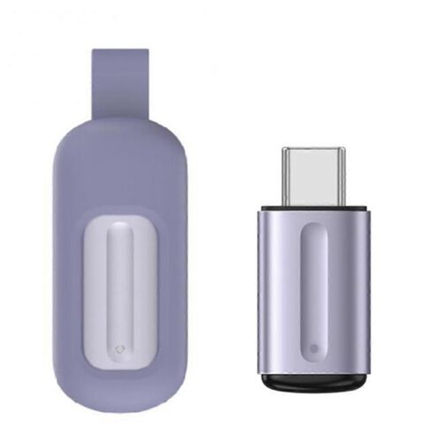 Télécommande de téléphone portable Adaptateur de contrôle d'application intelligente infrarouge sans fil pour climatiseur de boîte de télévision de type C - Violet