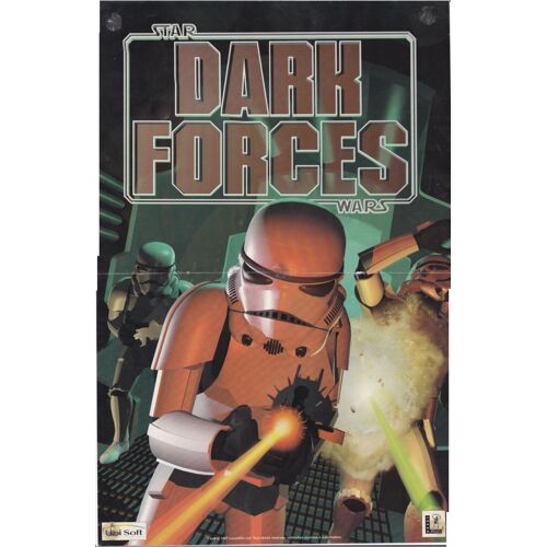Affiche Poster Double Face 46x30 : D'un Côté : Star Wars Dark Forces ; Star Wars Dark Forces 2 : Jedi Knight
