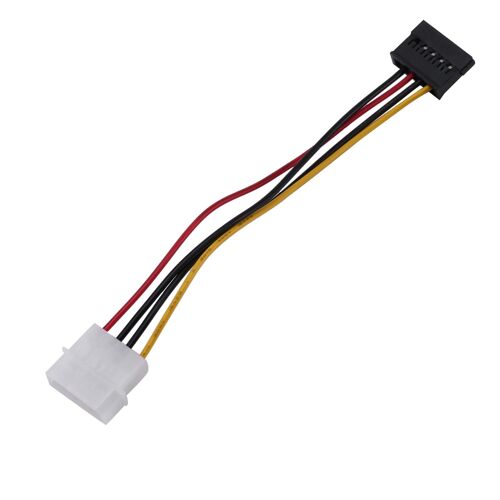 2X Sata Alimentation Câble Convertisseur Adaptateur Vers Mâle Molex, 6 Pouces