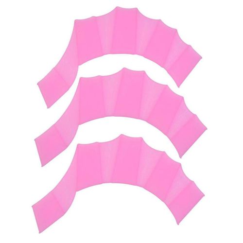 Gants De Natation En Silicone Pour Nageur Nageur Débutant Freestyle Palm Trainer Pour Amateur De Natation Rose L