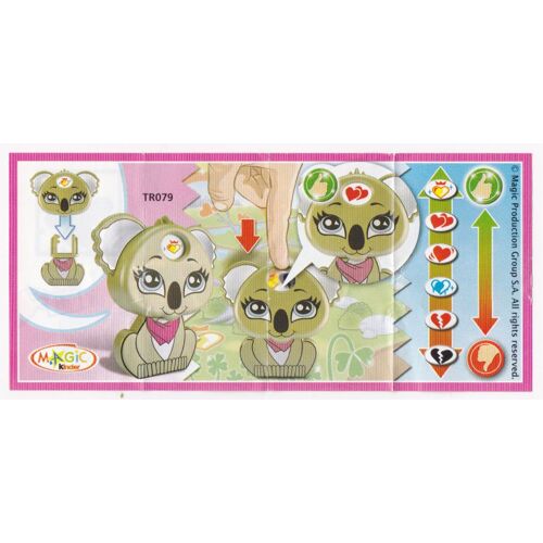 Kinder Surprise, Bpz Seul, Sans Figurine, Kinder- Animaux- Série Tr Année 2012/2013- Tr079 Koala