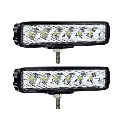 6 Pouces Led Barre Lumineuse Blanc 30w 6000k Pods De Travail Simple Rangée Hors Route Conduite Brouillard Bateau Lumière Étanche Suv Atv Voiture Camion