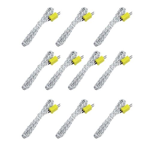 10 Pcs 3 Mètres Type K Mini-Connecteur Thermocouple Sonde Température Capteur -50-350c Température Sen