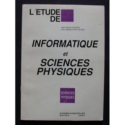 Informatique Et Sciences Physiques