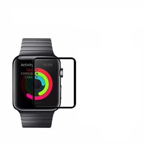 Protection Écran En Verre Trempé Noir Anti Chocs Pour Apple Watch 42mm