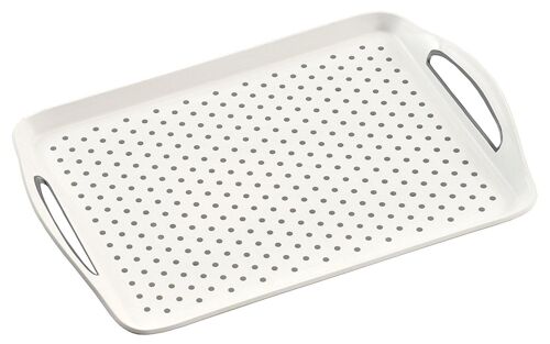 Kesper Serviertablett Rutschfest, Blanc