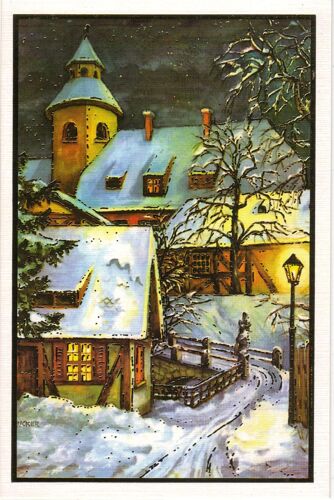 Carte Postale Meilleurs Voeux : Scène D'hiver C19