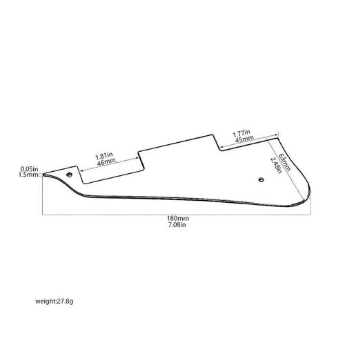 Pour Guitare Lp Pick Guard Scratch Plate Pickguard Pour Guitare Avec Support Et Vis Pièce D'instrument