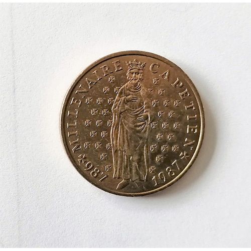 Pièce De 10f: Millénaire Capétien 1987 -