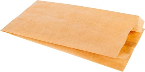 15*5*22cm, Lot De 100 Sacs En Papier Brun Pour Le Petit Déjeuner, Sacs En Papier, Sacs À Pain, Bonbons, Gâteaux, Restauration Rapide, Café, Boulangerie Alimentaire