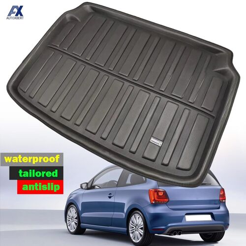 Tapis De Coffre Adapté À La Vw Volkswagen Polo 2010  2017, Tapis De Coffre Arrière Pour Hayon, 2011, 2012, 2013, 2014, 2015, 2016 ("Nipseyteko")
