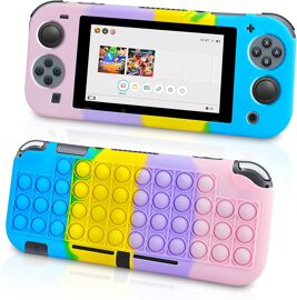 (Rose) 1pc Compatible Nintendo Switch Lite Case Housse De Protection Kids Anti-Crush Silicone Case Switch Lite 5.5 Anti-Scratch Case
