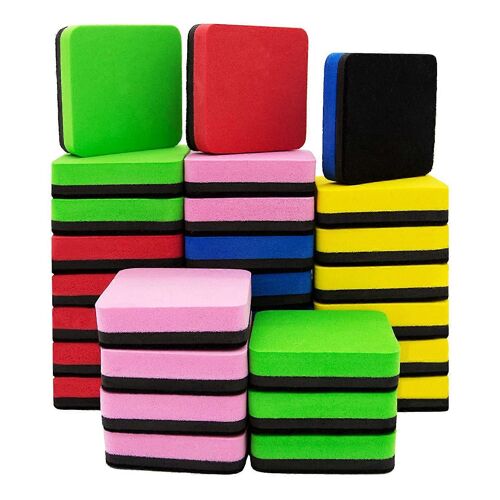 30 Pack Gomme De Tableau Blanc Lavable Et Réutilisable Gomme De Tableau Blanc Magnétique Pour Le Nettoyage Effaçable À Sec M