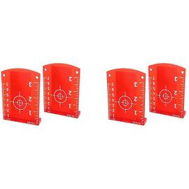 Lasers-Cibles, Pack de 4 Lasers Magnétiques Au Sol-Cibles Plaque De Carte Pour Laser Faisceau Rouge-Niveau