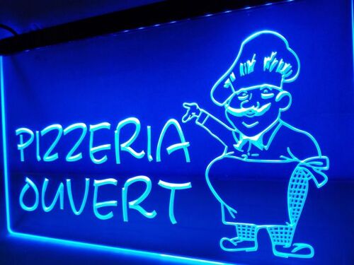 Panneau Commerce Magasin Pizzeria Ouvert Led Enseigne Lumineuse Neon Lampe