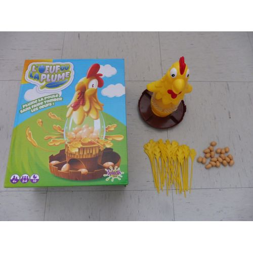 Jeu De Société L'oeuf Ou La Plume - Plume La Poule Sans Faire Tomber Les Oeufs - Splash Toys