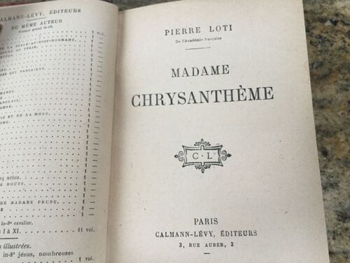 Madame Chrysantheme