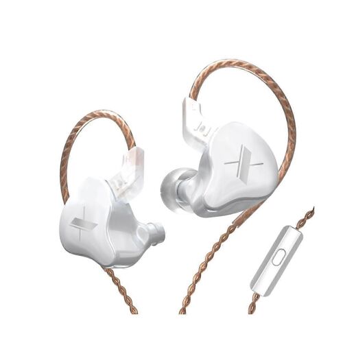 Écouteurs filaires, écouteurs True Bass, écouteurs intra-auriculaires détachables à réduction de bruit filaires (avec microphone)