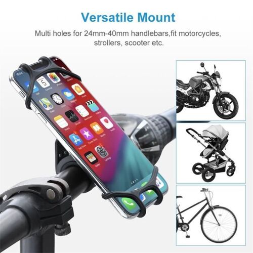 Support De Téléphone De Vélo Rotation À 360 ° Support De Guidon De Moto De Vélo En Silicone @Whicloudx10490