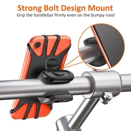 Support De Support De Silicone De Support De Téléphone De Vélo De Bâti De Téléphone De Moto Rotatif À 360 ° 573
