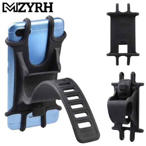 Support De Support De Silicone De Support De Téléphone De Vélo De Bâti De Téléphone De Moto Rotatif À 360 ° Bk497