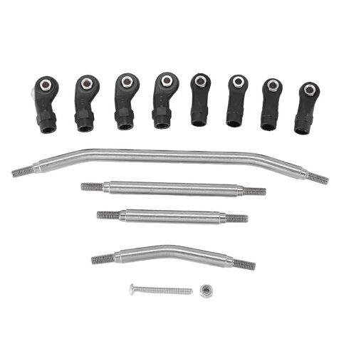 Kit de tringlerie de biellette de direction en métal de 6 mm en acier inoxydable pour la mise à niveau de la voiture à chenilles Redcat GEN8 1/10 RC