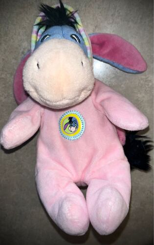 Doudou Peluche Âne Bourriquet Disney 21cm Pyjama Rose Jouet Bébé Simba Nicotoy Grenouillère De Nuit Soft Toy Eeyore Baby Pink Night