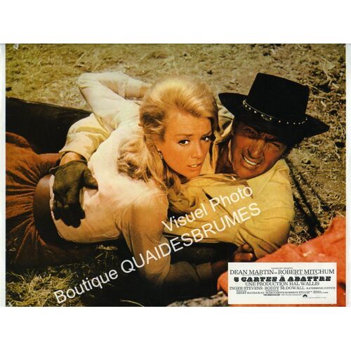 5 Cartes À Abattre (5 Card Stud): Jeu De 7 Photos D'exploitation Cinématographique - Format 23,5x29 Cm - De Henry Hathaway Avec Dean Martin, Robert Mitchum, Inger Stevens, Roddy Mcdowall - 1968