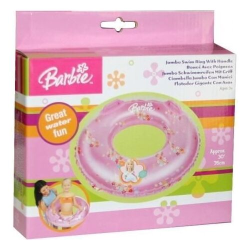 Bouée Avec Poignées Barbie - Homerokk - Diamètre 76 Cm - Pour Bébé - Rose