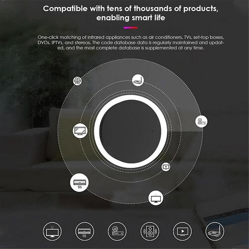 Tuya WiFi IR Télécommande pour Smart Home TV DVD AUD Air Conditionné Commande Vocale Fonctionne avec Alexa