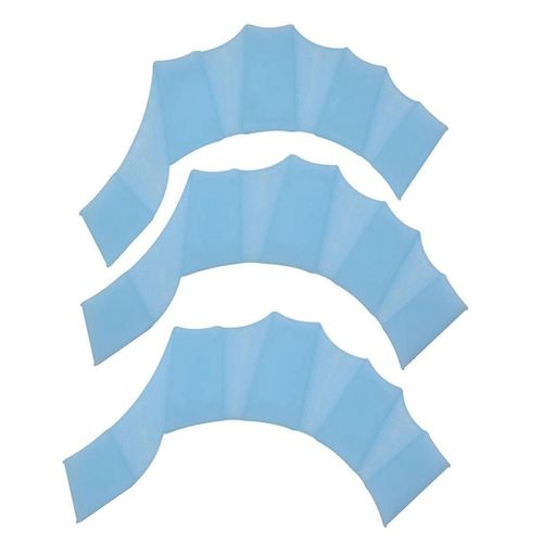 Gants De Natation En Silicone Pour Nageur Nageur Débutant Freestyle Palm Trainer Pour Amateur De Natation Bleu S