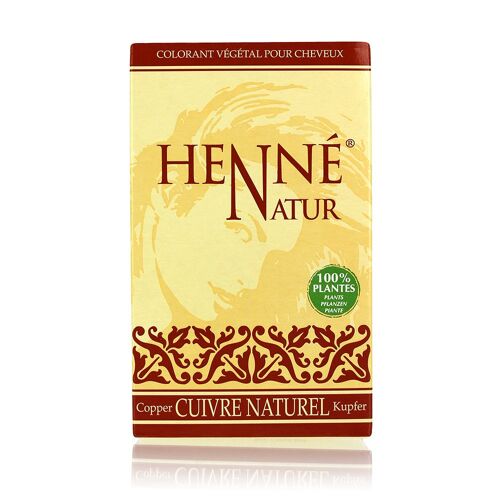 Coloration Henne 90g 2015, Cuivre Naturel, 90g, Hennedrog, Femme 
