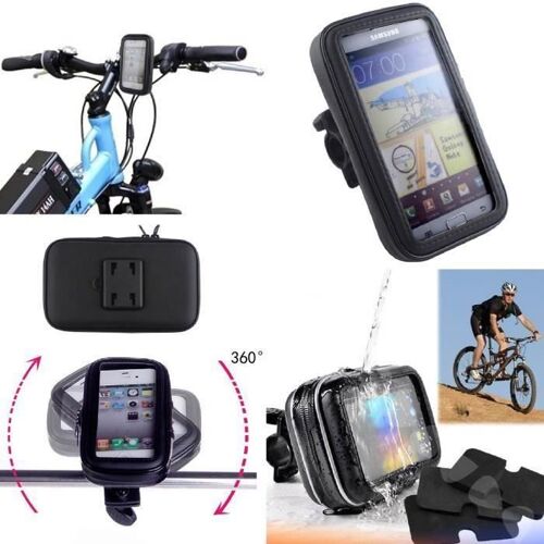 Support Guidon Moto-Vélo - Housse Étanche Pour iPhone 6 plus 5.5/LG G3/Samsung S6 Active /GALAXY Note 5edge Gamme 5.1-5.5 Pouces
