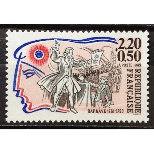 Personnages Célèbres Révolution - Barnave 2,20+0,50 (Impeccable N° 2568) Neuf** Luxe (= Sans Trace De Charnière) - France Année 1989 - N19742