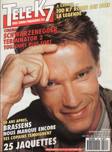 Télé K7 422 - Scwarzenegger - Brassens - Hugues Aufray - Isabelle Quenin - David Hallyday -