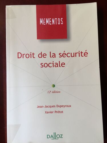 Droit De La Sécurité Sociale