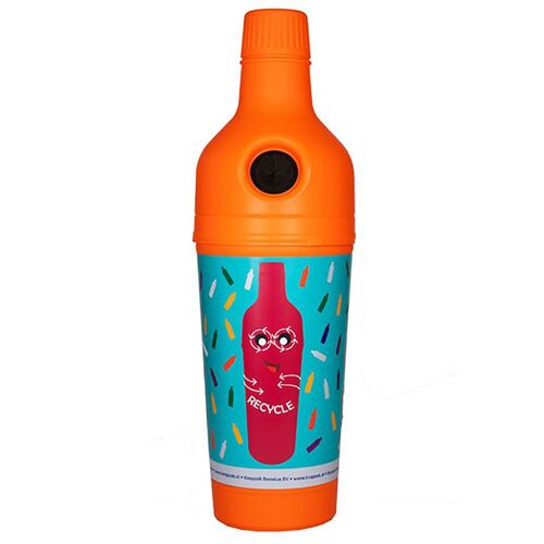 BOUTEILLE GEANTE LUDIQUE DE COLLECTE DES BOUTEILLES PLASTIQUES
