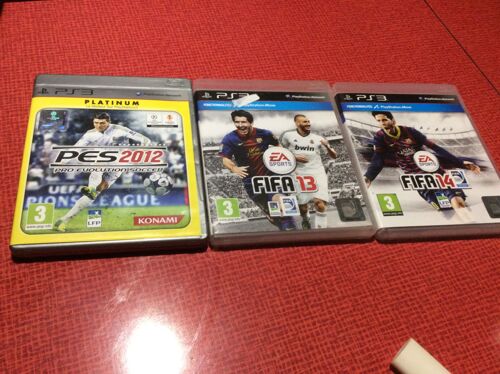 Ps3 Lot De Trois Jeu. 1. Pes 2012. 2. Fifa 13. 3. Fifa 14.
