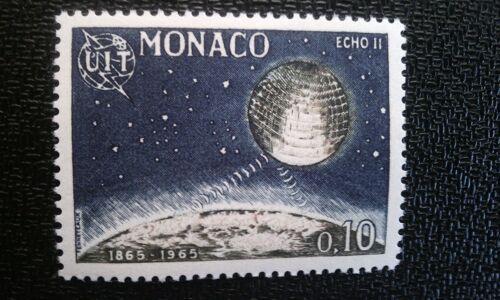 Timbre Monaco ( Yt 665 ) 1965 Satellite "Echo Ii", Une Partie Du Globe