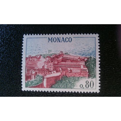 Timbre Monaco ( Yt 776 ) 1969 Palais Du Prince De La Vue À Vol D'oiseau