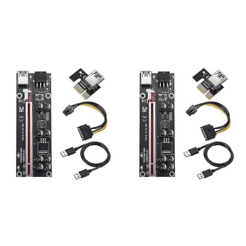 Carte de montage 2X PCIE 009S Plus Mining Super Version Carte de montage d'extension PCIE X16 PCI Express pour l'exploitation minière V