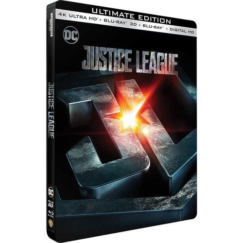 Justice League - 4k Ultra Hd + Blu-Ray 3d + Blu-Ray + Digital Hd - Édition Boîtier Steelbook