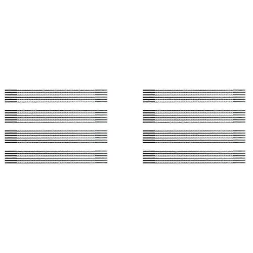 Lames de scie à chantourner Extrémité lisse 5 pouces 48PCS 12 TPI Dent régulière pour le travail du bois bricolage