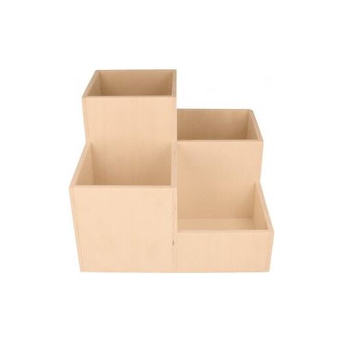 Rangement Organisateur - 23x23x18 Cm - Bois